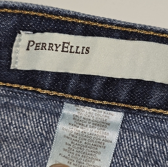 Perry Ellis Mens Jeans 36x30 Blue  Denim Straight Leg Pocket Casual School Work - Picture 10 of 13